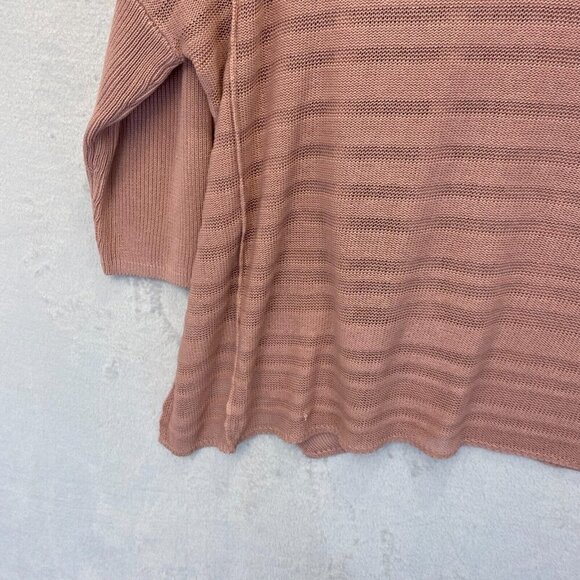 Andree by Unit Pink Oversized Sweater Size 1X Beach Dolman Sleeve Romantic Flowy - Picture 15 of 16